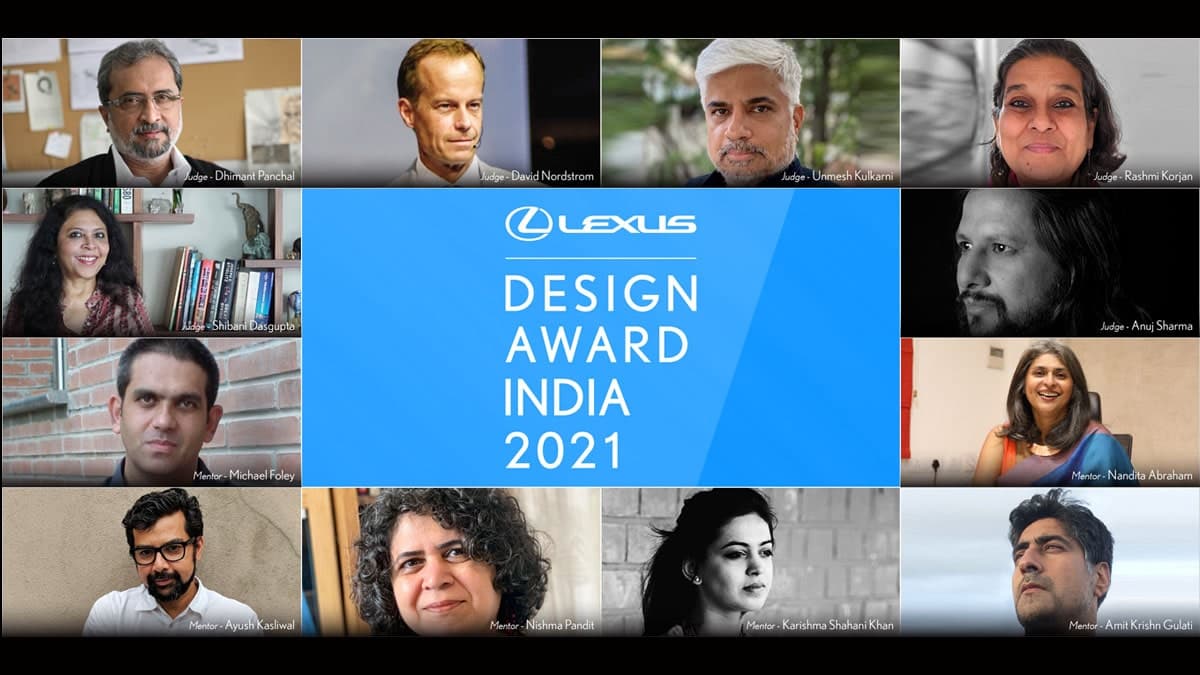 LEXUS DESIGN AWARD INDIA 2021 RECEIVES OVER A THOUSAND ORIGINAL ENTRIES, ANNOUNCES ESTEEMED PANEL OF JUDGES AND MENTORS